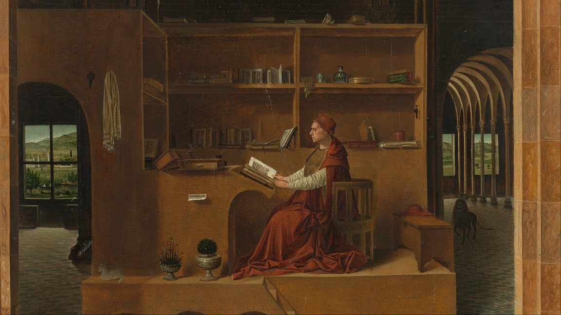 Antonello da Messina - Sankt Hieronymus i sitt arbetsrum - National Gallery London