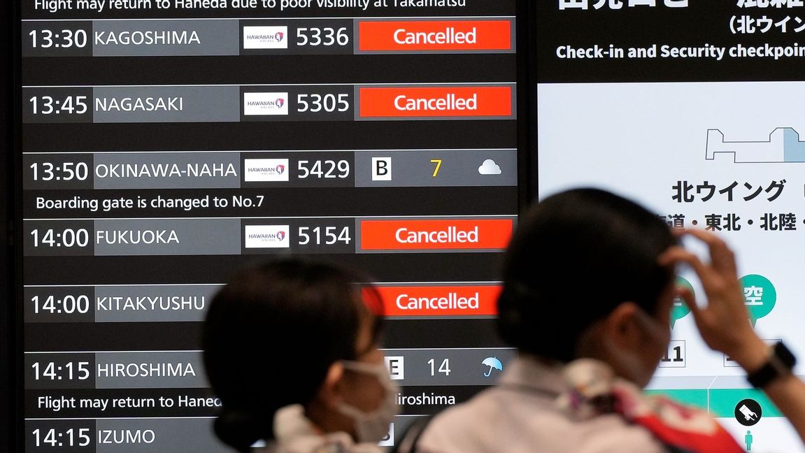 Genrebild. Flygbolag ställer in rutter till Japan efter minskad efterfrågan. Foto: Eugene Hoshiko/AP/TT