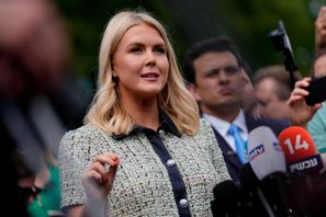 Tidningen Wall Street Journal portas från Trumps kommande resa till Skottland, uppger Vita husets  pressekreterare Karoline Leavitt. Foto: Julia Demaree Nikhinson/AP/TT