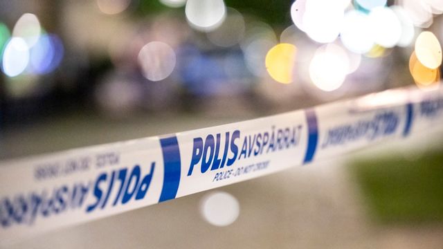 Under torsdagskvällen avlossades flera skott mot en butikslokal i Borlänge. Ingen person skadades.Foto: JOHAN NILSSON/TT