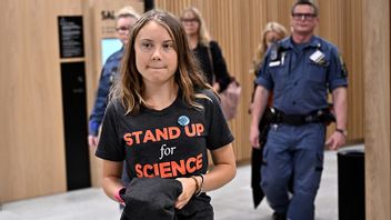 Greta Thunberg i Malmö tingsrätt i oktober. Foto: Johan Nilsson/TT