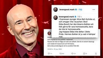 Mark Levengood har varit tydlig med vad han tycker om KD och SD. Bilden är ett montage. Foto: Anders Wikklund/TT/X/Instagram