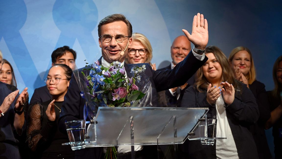 Moderaterna går om sitt valresultat i SVT/Verians senaste opinionsmätning. Foto: Fredrik Sandberg/TT