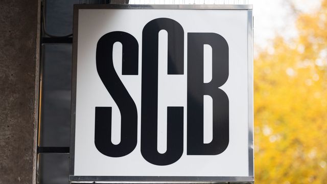 Statistiska centralbyråns logga på kontoret i Stockholm på Karlavägen 100. Foto: Karin Wesslén / TT 