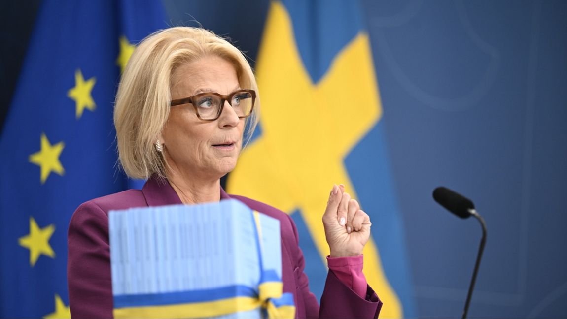 Finansminister Elisabeth Svantesson (M) får bakläxa för hur hon hanterar statens budgetprocess. Arkivbild. Foto: Fredrik Sandberg/TT