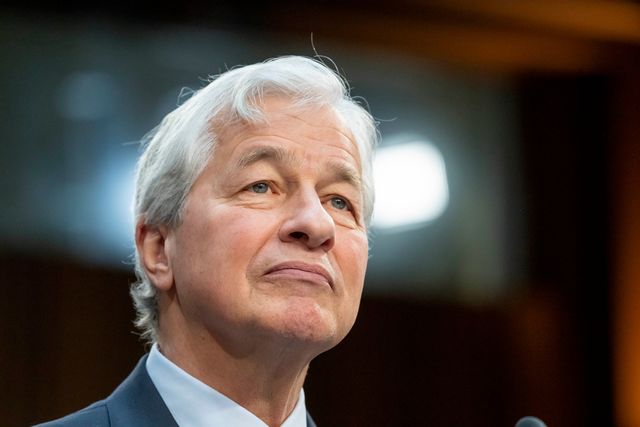 Kvartalssiffror från storbanken JP Morgan Chase & Co, med vd och ordförande Jamie Dimon. Arkivbild. Alex Brandon AP/TT