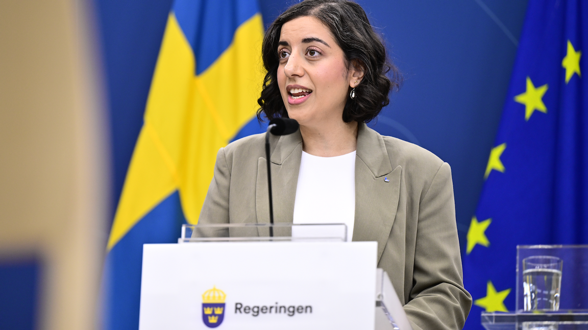 Integrations- och utbildningsminister Simona Mohamsson (L). Foto: Magnus Lejhall/TT