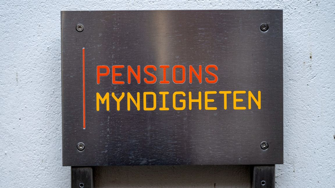 Pensionsmyndigheten. Logga. Foto: Pontus Lundahl / TT /