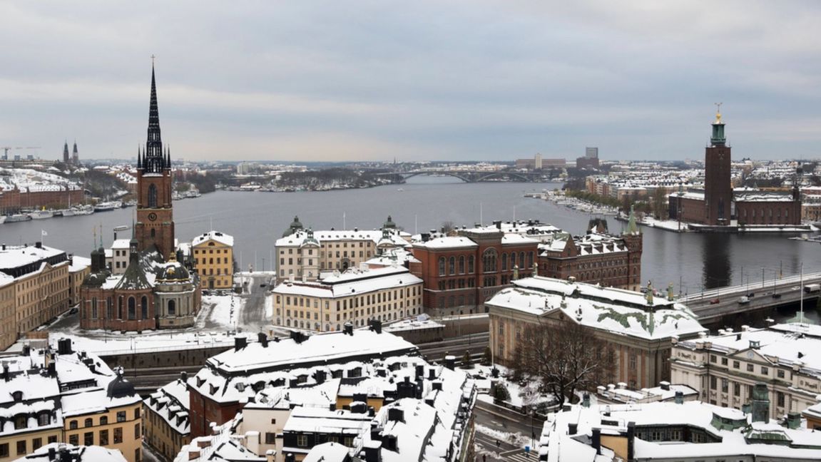 Gamla stan i vinterskrud. Foto: Henrik Montgomery/TT