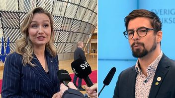 Ebba Busch och Linus Lakso. Bild: Wiktor Nummelin/TT/Henrik Gustafsson Nicander/TT