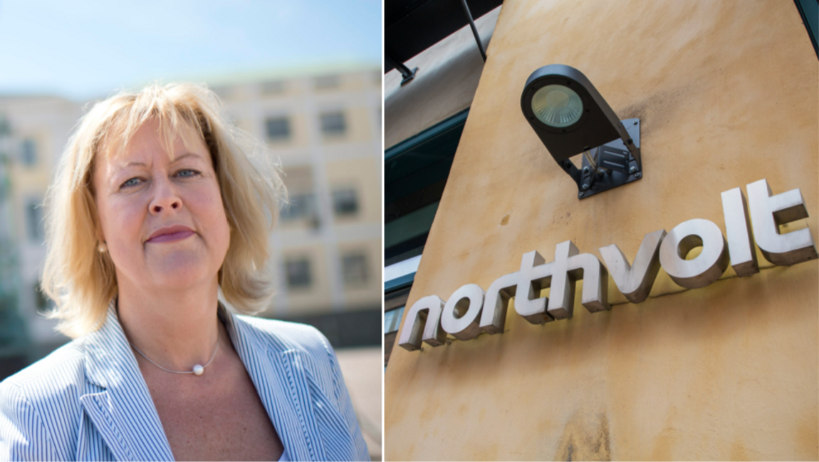 Andra AP-fondens vd Eva Halvarsson har avböjt SVT intervjuförfrågningar om fondens Northvolt-investeringar. Foto: Björn Larsson Rosvall/Martina Holmberg/TT