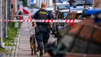 En man har anhållits efter dödsskjutningen i Nørrebro i Köpenhamn. Foto: JOHAN NILSSON/TT