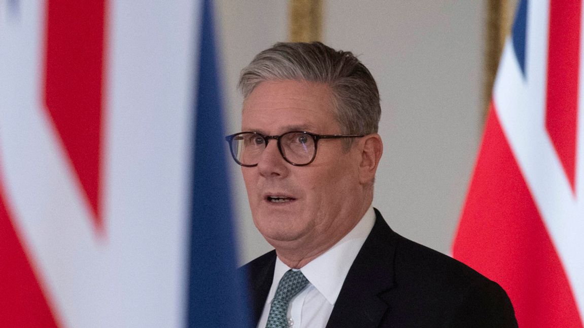 Storbritanniens premiärminister Keir Starmer är beredd att skicka soldater till Ukraina vid en uppgörelse om vapenvila. Arkivbild. Foto: Julian Simmonds/Pool via AP/TT