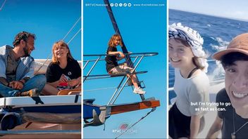 Greta Thunberg och hennes medresenärer. Foto: X/RTVC Noticias