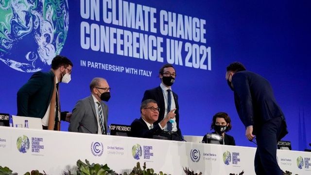 Klimatmötets brittiske ordförande Alok Sharma. Foto: Alberto Pezzali/AP/TT