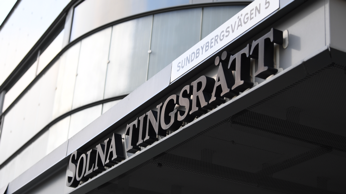 Solna tingsrätt. Foto: Viktoria Bank/TT