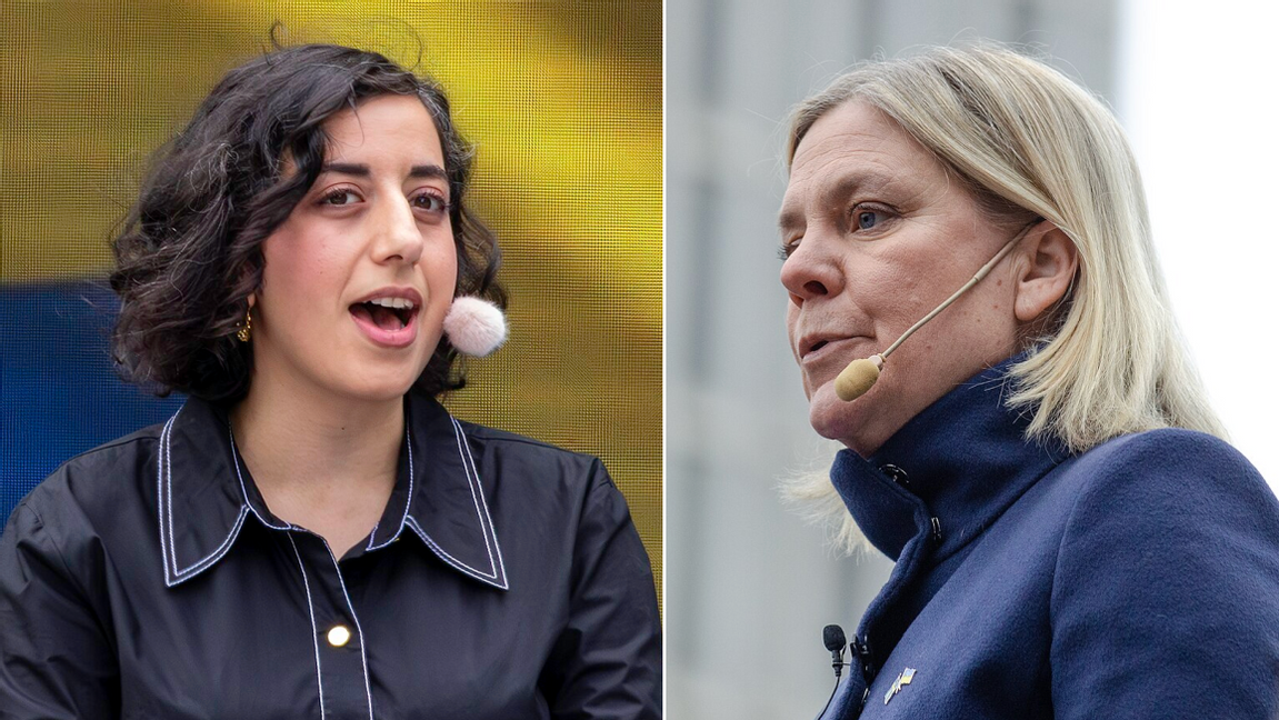 Simona Mohamsson (L) och Magdalena Andersson (S). Foto: Bene Riobó/FrankieF via Wikimedia Commons (CC BY-SA 4.0)