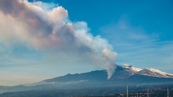 Etna har ett utbrott som stoppar flyg till Catania. Foto: Salvatore Allegra/AP/TT