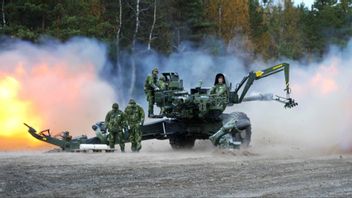  På skjutfältet provsköt man med 155MM FH77 B05 L52 haubitsen. Foto: Ola Torkelsson