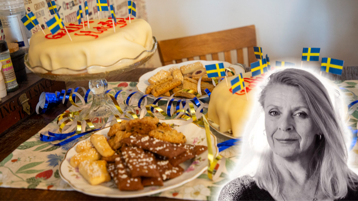 Välkomna till Sverige! Det är bara att hugga in! Foto: Martina Holmberg / TT