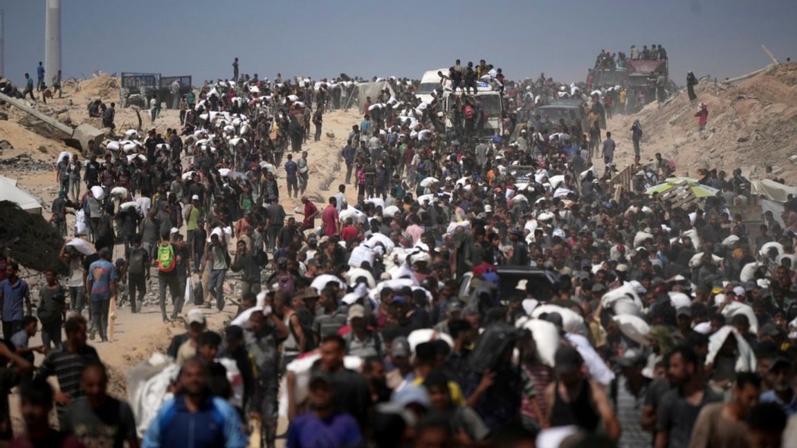 Gazas födelsetal är 600 procent högre än de svenska. Foto: Jehad Alshrafi / TT