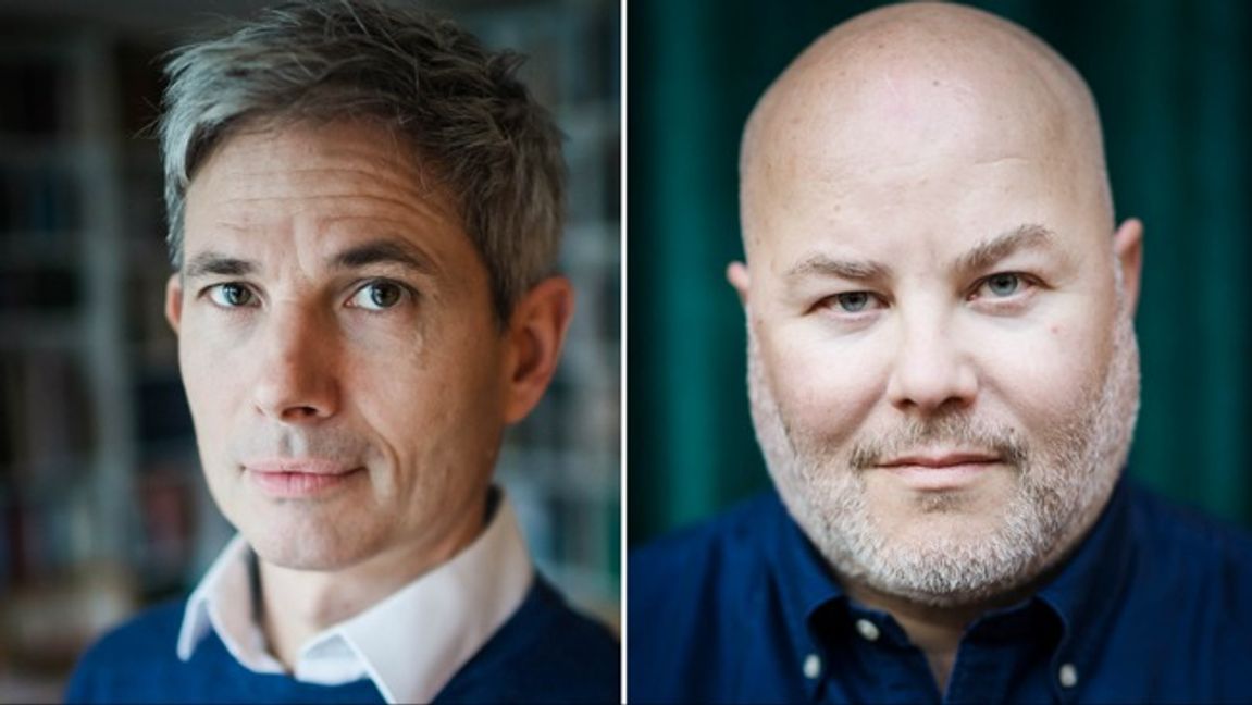 Daniel Waldenström och Sven-Olov Daunfeldt vill båda se mer fokus på tillväxt. Foto: Stina Stjernqvist/SvD/TT