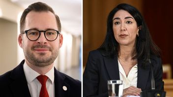 Mattias Bäckström Johansson (SD) och Lawen Redar (S). Foto: Jessica Gow / TT/Pontus Lundahl/TT