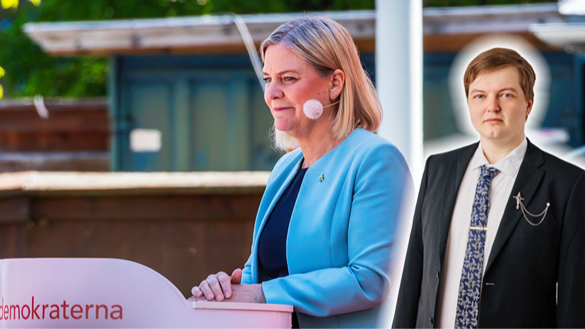 En nöjd Magdalena Andersson. Foto: ChatGPT