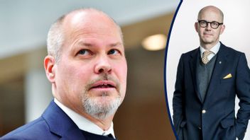 Sju år efter biblioteksdebatten har den yrvakne justitieminister Morgan Johanssons stund kommit. Foto: Jonas Ekströmer, TT.