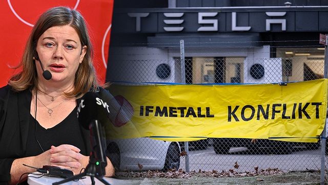 Malin Ragnegård, ordförande för Kommunal. Foto: Claudio Bresciani/Johan Nilsson/TT