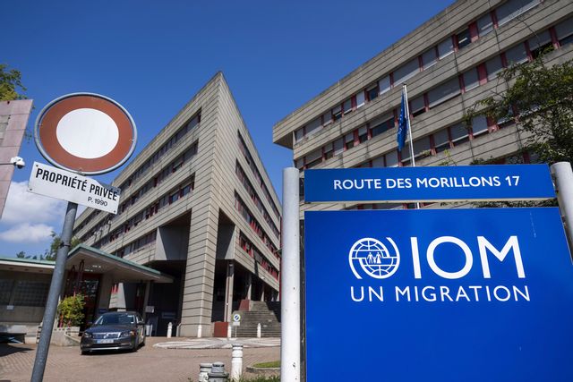 FN:s migrationsorgans högkvarter i schweiziska Genève. Bild från i fjol. Foto: Martial Trezzini/AP/TT