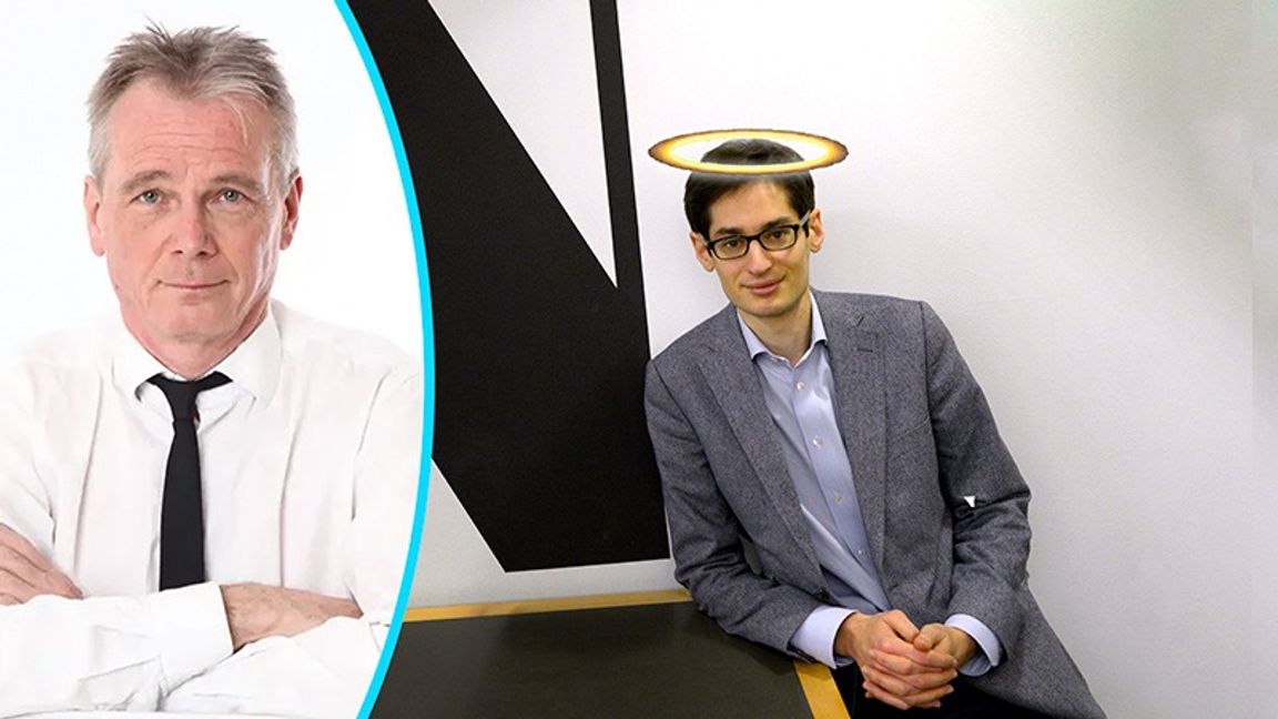Borde chefredaktör Peter Wolodarski rycka den vänsterliberala glorian av sin tidning? Foto: Janerik Henriksson/TT / Clip Art (montage).