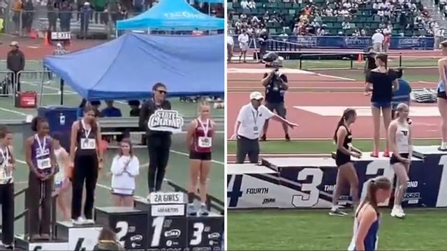 TV: Här vägrar flickorna dela pall med manlig tävlande i damklass