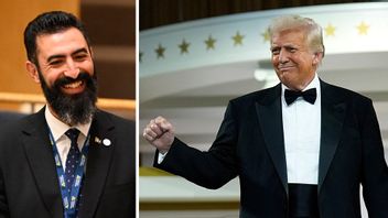 Rashid Farivar (SD) nominerar Donald Trump till fredspriset. Foto: Jessica Gow/Evan Vucci/AP/TT