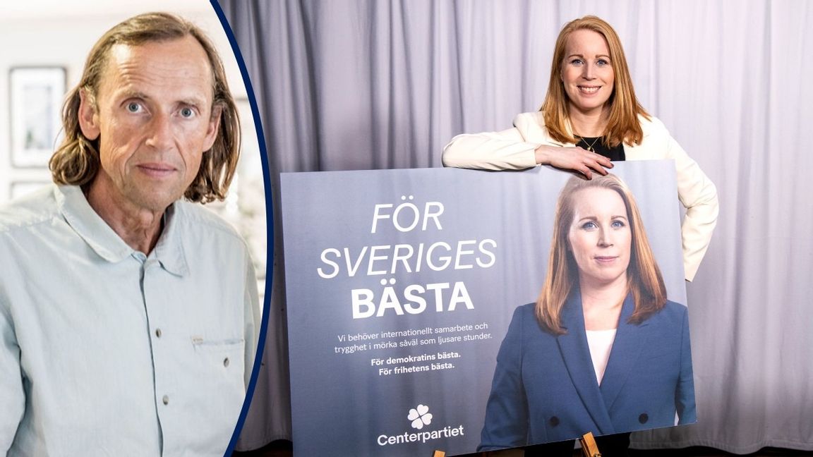 Annie Lööf med Centerns ”valkoncept”. Foto: Stefan Jerrevång/TT