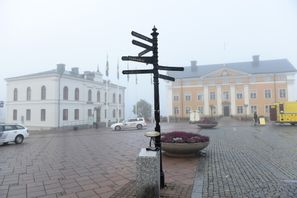 På bilden länsresidenset i Härnösand, där landshövdingen för Västernorrland Carin Jämtin bor. Fredrik Sandberg/TT