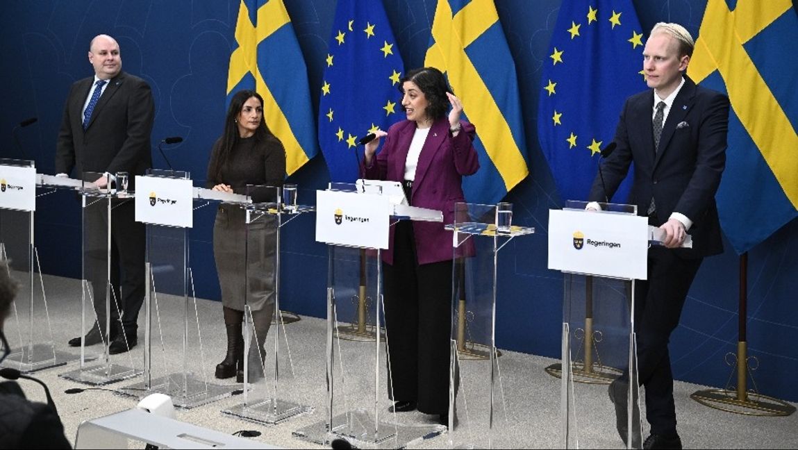 Tidöpartierna presenterade ett nytt betygssytem Foto: Fredrik Sandberg/TT
