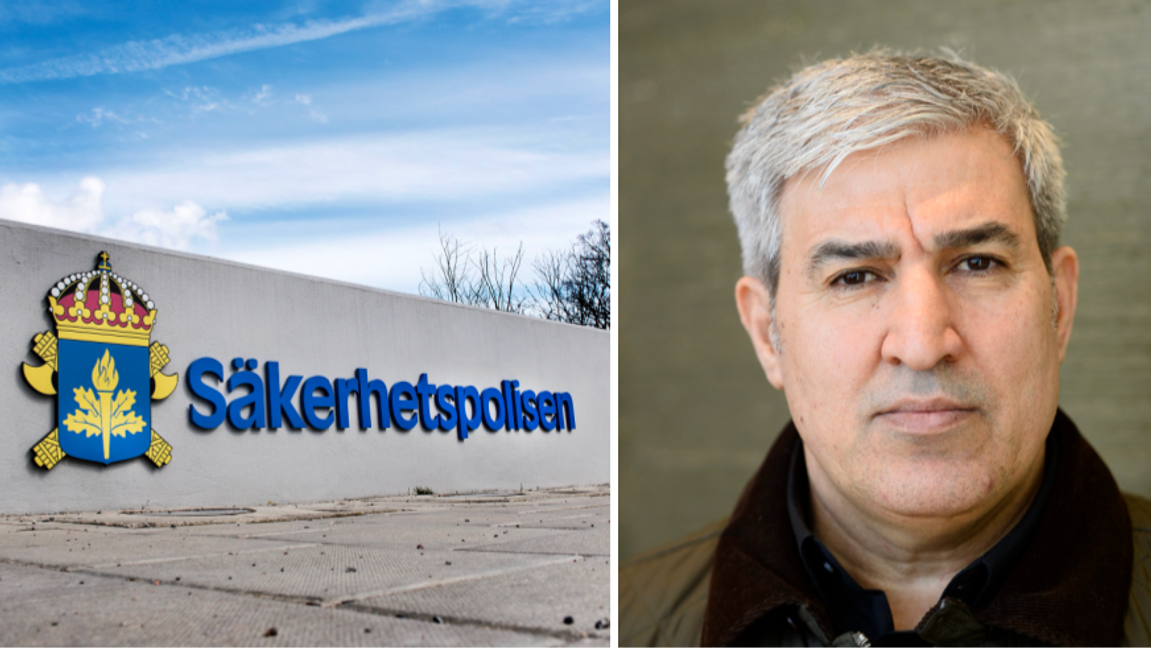 Shiyar Ali avvisar anklagelserna om hantering av hemliga uppgifter efter att ha gripits av Säpo utanför sin bostad i Gävle. Foto: Maja Suslin/Tomas Oneborg/SvD/TT