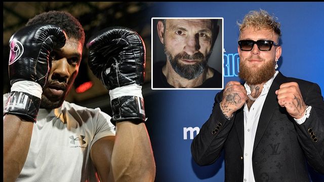  Legendariska boxaren Anthony Joshua (Vänster). Foto: AP Photo/Hassan Ammar/TT. F.d boxaren Paolo Roberto (Mitten) Foto: Linus Sundahl-Djerf SVD / TT /. Influencern Jake Paul. Foto: TT/ Evan Agostini/Invision/AP. 