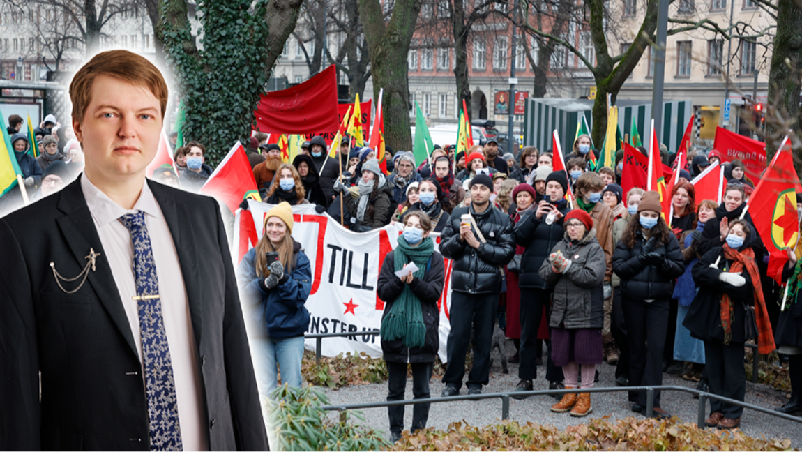 Rojavakommittéerna – inte den typ av tomtar man vill se i trädgården när man vaknar upp på lördagsmorgonen. Foto: Christine Olsson/TT
