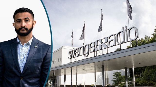 Luai Ahmed. SR:s huvudkontor. Foto: Joakim Eklöf, Christine Olsson/TT. 