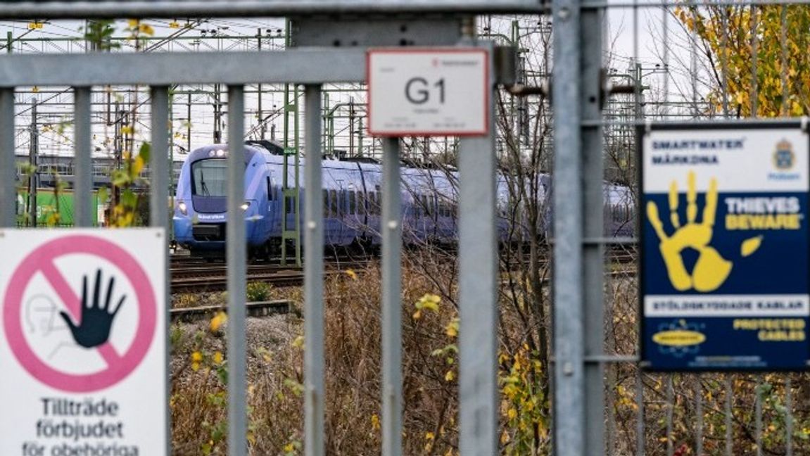 Stölder av kopparledningar på landets järnvägar har ökat igen, framför allt i södra Sverige. Arkivbild. Foto: Johan Nilsson/TT