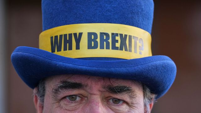 Anti Brexit kampanj. Foto: TT/AP Photo/Kirsty Wigglesworth.