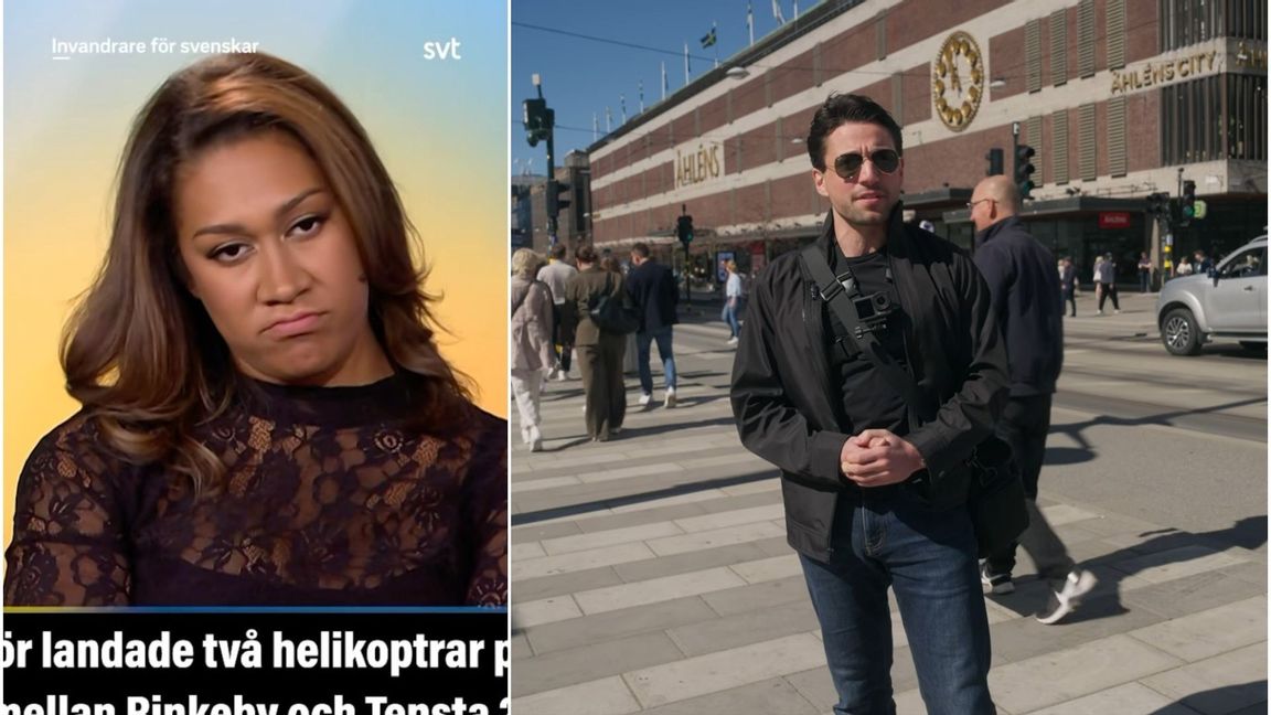 Julia Frändfors och Nick Alinia. Foto: Faksimil/Instagram/Youtube