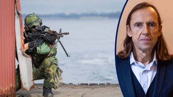 Stockholms amfibieregemente ute på övning. Foto: Mikaela Landeström/TT