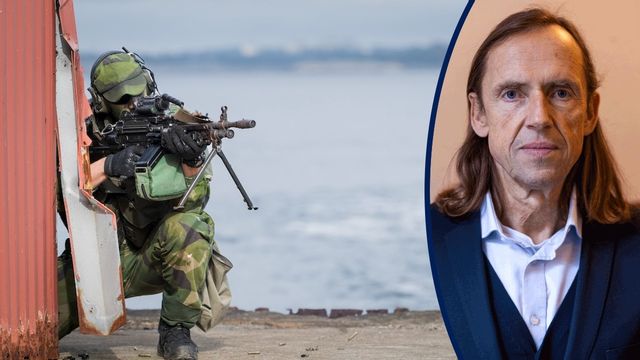 Stockholms amfibieregemente ute på övning. Foto: Mikaela Landeström/TT