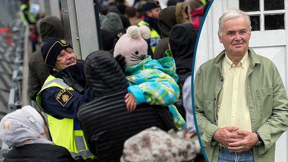 Flyktingar anländer Malmö krisåret 2015. Foto: Johan Nilsson/TT / Privat