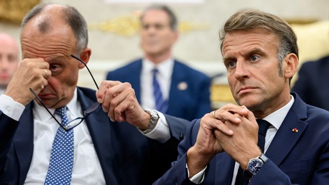 President Emmanuel Macron och Friedrich Merz Foto: The White House / Public Domain