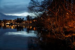 Mänskliga kvarlevor hittades den 8 mars vid Hässelby strandbad. Det finns ingen misstanke om brott. Nicklas Thegerström/TT