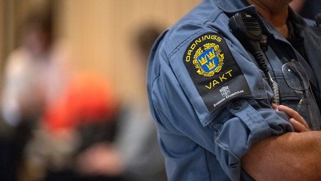 Inom Sveriges Domstolar finns i dag omkring 280 anställda ordningsvakter. Arkivbild. Foto: Johan Nilsson/TT